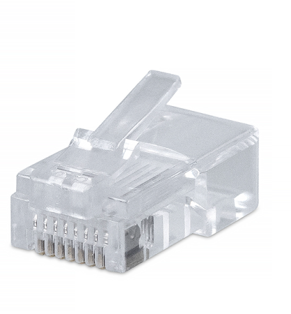 Фото Cabeus 8P8C Коннектор RJ-45 под витую пару, категория 5e, универсальный, для проводников с толщ. по изол. до 1,05 мм