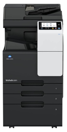 Фото Konica Minolta bizhub C257i (МФУ, A3, 25 стр/мин, без крышки и ADF, без тумбы, без картриджей, запуск АСЦ платно) (Продажа комплектом с автоподатчиком и тумбой)