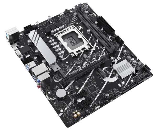 Фото ASUS PRIME B760M-K, LGA1700, B760, 2*DDR5, 4*SATA, 2*M.2, 4*USB 3.2, 2*USB 2.0, 1*PCIx16, 2*PCIx1, HDMI+VGA, mATX; 90MB1FI0-M1EAY0