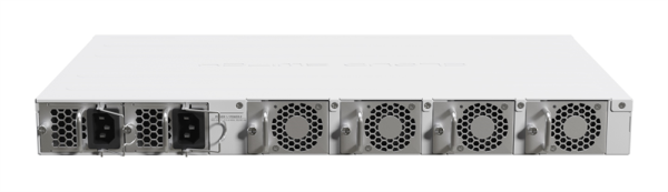 Фото MikroTik Cloud Router Switch 518-16XS-2XQ, 2x 100 Gigabit QSFP28 ports and 16x 25 Gigabit SFP28 ports,4 fans, 2 PSU