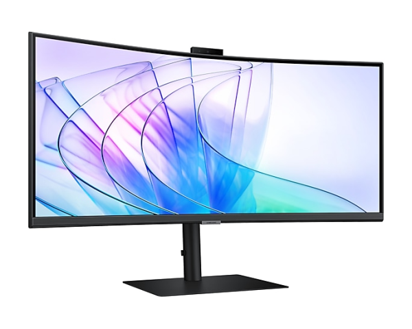 Фото Samsung 34" ViewFinity S6 S34C650VAI Curved (VA 21:9 3440x1440x100Hz 5ms 350cd 3000:1 178/178 1,07 млрд DP; HDMI; USB-C (90 Вт) USB3.0x2 WebC 5Mp Spk 2x5W HAS Tilt Swiv VESA Black