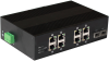 Фото OSNOVO SW-60802/IC Промышленный PoE коммутатор на 10 портов. Порты: 8 x FE (10/100Base-T) с PoE (до 25W) + 2 x GE SFP (1000Base-X). Вход для резервного питания. Встроенная грозозащита. Соответствует с