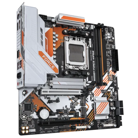 Фото GIGABYTE B850M FORCE WF6E , AM5, B850, 2*DDR5, 4*SATA, 3*M.2, 3*USB 3.2, 2*USB 2.0, Type-C, 2*PCIx16, 1*PCIx1, DP+HDMI, mATX