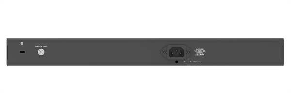 Фото D-Link Конфигурируемый PoE-коммутатор, 24x1000Base-T PoE, 2x1000Base-X SFP, PoE-бюджет 240 Вт, дальность PoE до 250 м, DIP-переключатель, корпус металл
