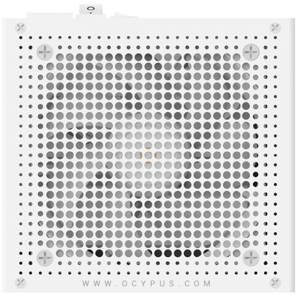 Фото Ocypus Iota P1000 WH, 1000W, APFC, 80+ Gold, ATX 3.1, Fully Modular, 120mm Fan