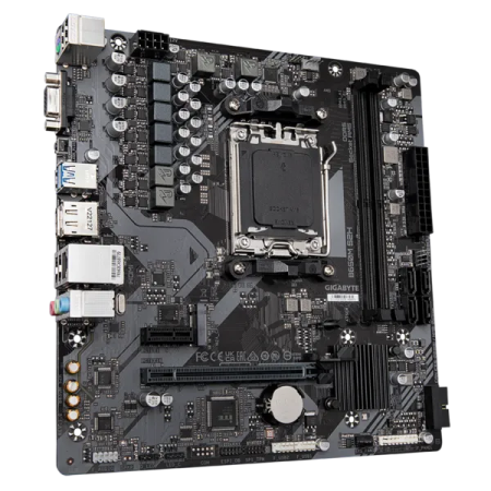 Фото GIGABYTE B650M S2H, AM5, B650, 2*DDR5, 4*SATA, 1*M.2, 2*USB 3.2, 4*USB 2.0, 1*PCIx16, 1*PCIx1, DP+HDMI, mATX