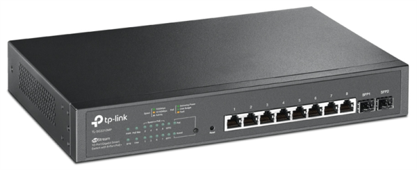 Фото TP-Link SG2210MP, Omada™ 10-Port Gigabit Smart Switch with 8-Port PoE+