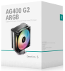 Фото DEEPCOOL AG400 G2 ARGB LGA1851/1700/AM5/AM4 (18шт/кор, TDP 230W, PWM, ARGB Fan 120mm, 4 тепл. трубки, черный) RET (R-AG400-BKAMMG2-G)