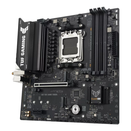 Фото ASUS TUF GAMING A620AM-PLUS WIFI, AM5, A620A, 4*DDR5, 4*SATA, 2*M.2, 2*USB 3.2, 4*USB 2.0, 1*PCIx16, 1*PCIx1, 2*DP+HDMI, mATX; 90MB1MZ0-M0EAY0