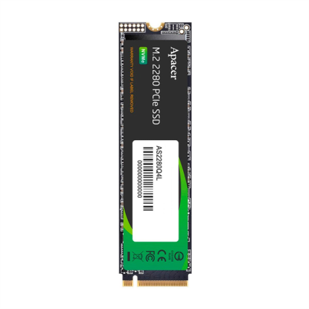 Фото Apacer SSD AS2280Q4L 256Gb M.2 2280 PCIe Gen4x4, R3600/W3000 Mb/s, 3D NAND, MTBF 1.5M, NVMe 1.4, 170TBW, Retail, 3 years (AP256GAS2280Q4L-1)