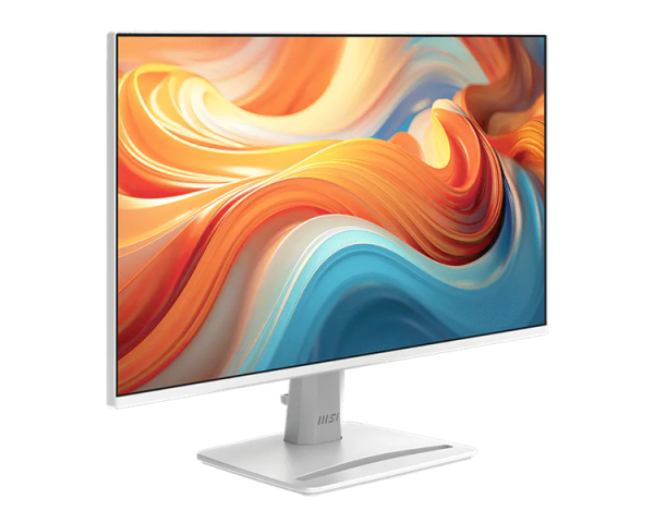 Фото MSI PRO MP243W E14 23.8" 16:9 FHD(1920x1080) IPS Flat,4ms(GTG),1500:1,100M:1,300nit,178/178,HDMI, DP, Speaker,Tilt,VESA,144Hz,White,1y war-ty