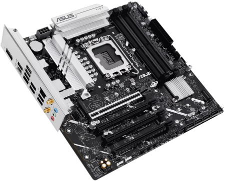 Фото ASUS B860M MAX GAMING AX, LGA1851, B860, 4*DDR5, 4*SATA, 3*M.2, 4*USB 3.2, 4*USB 2.0, Type-C, 2*PCIx16, DP, mATX; 90MB1JZ0-M0EAY0