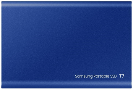 Фото SSD Samsung T7 External 2Tb (2048GB) BLUE USB 3.2 (MU-PC2T0H/WW) 1year