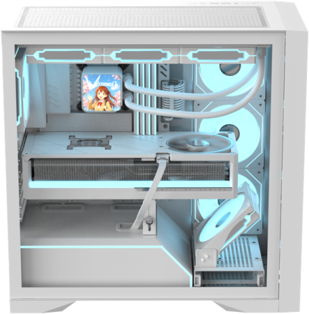Фото Formula V Line Air Power G8 White, ATX, Dual Front Panels, TYPE-C*1, USB3.0*1