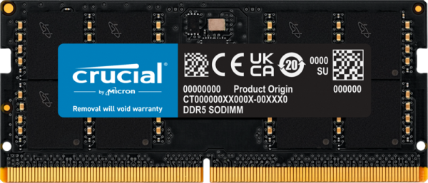 Crucial by Micron 32GB DDR5-5600 SODIMM (CT32G56C46S5) CL46 1.1V, 1 Year Warrаnty OEM