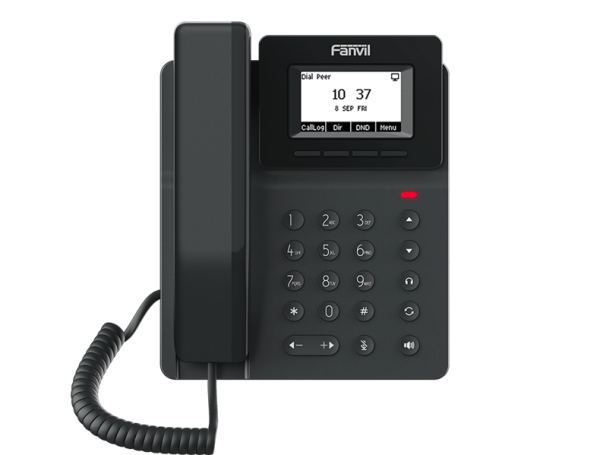 Fanvil V50G (Замена X301G) 2 SIP-акк., 2,3", 132x64 Ч/Б экран, POE, БП в комп., 2x1 Gbps