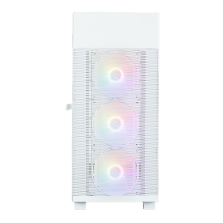 Фото ZALMAN S5 NEO, ATX, WHITE, WINDOW, 2xCOMBO (3.5" or 2.5"), 4x2.5", 1xUSB2.0, 1xUSB3.1, FRONT 3x120mm FRGB, REAR 1x120mm FRGB