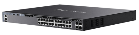 Фото TP-Link SG6428X, Omada 24-PortGigabit Stackable L3 Managed Switch with 4 10GE SFP+ Slots