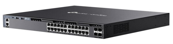 Фото TP-Link SG6428X, Omada 24-PortGigabit Stackable L3 Managed Switch with 4 10GE SFP+ Slots
