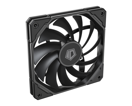 Фото ID-COOLING TF-12015-K 120x120x15мм (40шт./кор, PWM, Low Noise, супер-тонкий, резиновые углы, черный, 500-2200об/мин) BOX
