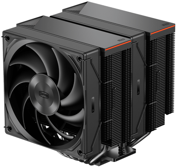 Фото PCCooler RZ620 BK, 2x120mm FAN, 6 HEAT PIPES, 4-PIN PWM, 500-2200 RPM, 32 DBA, FDB BEARING, LGA 1851/1700/1200/115X, AMD AM5/AM4