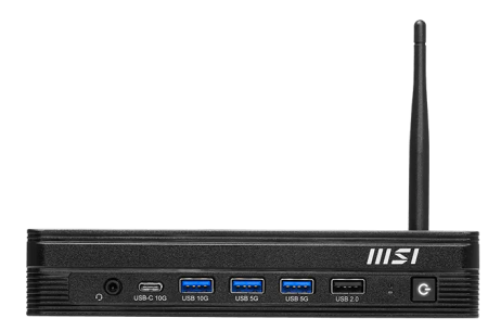 Фото MSI Pro DP10 A14MG Mini Core i5-14400 (2.5GHz), 16Gb(8*2) DDR5 SO-DIMM, 512GB SSD M.2, Intel Graphics, noDVD, WiFi, BT, 120W, noOS, 1y war-ty, Black