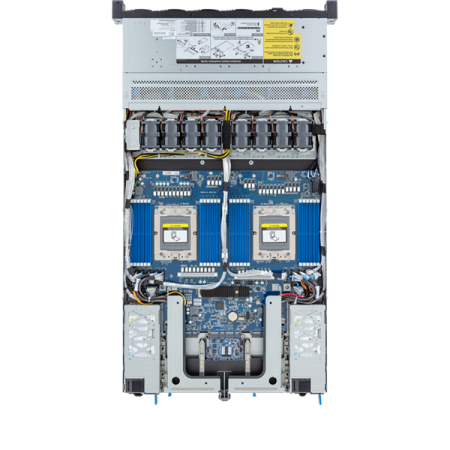 Фото Gigabyte Server Platform R183-Z94 Rev.3x / 1U / 2xAMD (9004/9005) / 2xHS / 24xDIMM / 12xSFF NVME/SAS/SATA + 3xM.2 PCIe Gen3 / 2x1GbE / 2xOCP 3.0 / 2xFHHL / 2x1600W / Rails / 1Y (analog R183-Z92)