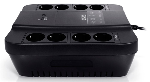 Powercom Back-UPS SPIDER, OffLine, 450VA/270W, Tower, 8xSchuko outlets (4 surge & 4 batt) (332718)
