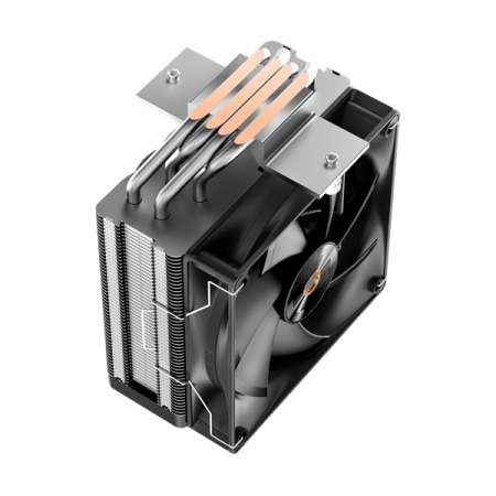 Фото Ocypus Delta A40 Elite BK, 120mm FAN, Top Panel, 4 HEAT PIPES, 4-PIN PWM, 500-2000 RPM, 29DBA, HYDRO BEARING, LGA115X/1200/1700/18XX, AM4/AM5