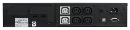 Фото Powercom King Pro RM KIN-1200AP, LCD, 1200VA/960W, Rack mount 2U, 6*IEC320-C13 (2 surge & 4 batt), SNMP Slot, black (1152596)