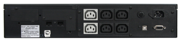 Фото Powercom King Pro RM KIN-1200AP, LCD, 1200VA/960W, Rack mount 2U, 6*IEC320-C13 (2 surge & 4 batt), SNMP Slot, black (1152596)
