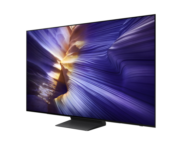 Фото Samsung OLED TV QE77S90FAEXRU, 77', OLED, 4K 3840x2160, 120Hz, Tizen Smart TV, 40W, Tuner (DVB-T2/C/S2, PAL,SECAM), HDMI, USB, CI+, Wi-Fi, BT, LAN, VESA 400x300, class A+, Graphite Black
