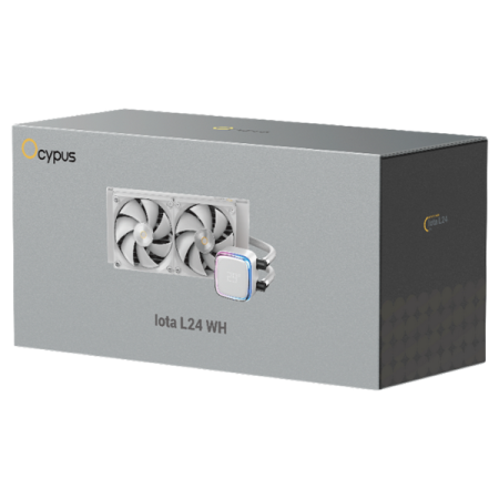 Фото Ocypus Iota L24 WH, 240mm, Display Pump, 2x120mm FDB fans, LGA115X/1200/1700/18XX, AM4/AM5