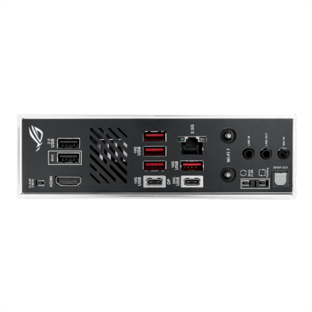 Фото ASUS ROG STRIX B850-I GAMING WIFI, AM5, B650, 2*DDR5, 2*SATA, 2*M.2, 4*USB 3.2, 2*USB 2.0, Type-C, 2*PCIx16, HDMI, mITX; 90MB1K30-M0EAY0
