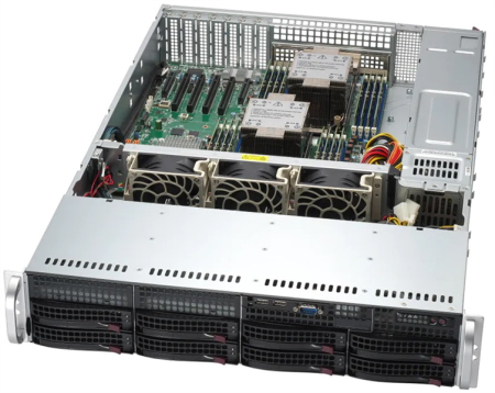 Supermicro SuperServer 2U 621P-TRT noCPU(2)4th GenScalable/TDP 300W/no DIMM(16)DDR5/ noHDD(8)LFF/6xLP,M2/2x10GbE/2x1200W