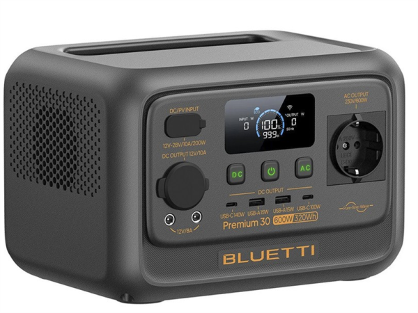Фото Bluetti Premium 30 V2 Portable Power Station, 600W/320Wh, LiFePO4, 4,28kg