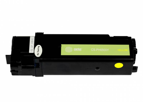 Фото Картридж лазерный Cactus CS-PH6500Y 106R01603 желтый (2500стр.) для Xerox Phaser 6500/WorkCentre 6505