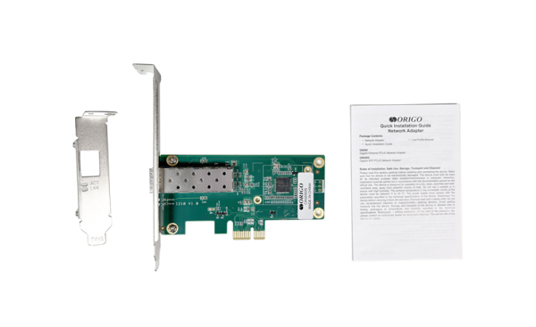 Фото ORIGO Сетевой адаптер PCI-E, 1x1000Base-X SFP