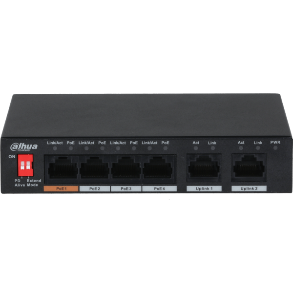 Смотреть Коммутатор Dahua DH-PFS3006-4ET-60 Фото Коммутатор Dahua DH-PFS3006-4ET-60
