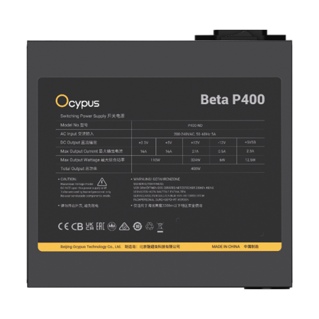 Фото Ocypus Beta P400, 400W, APFC, 120mm Fan (P400-N)