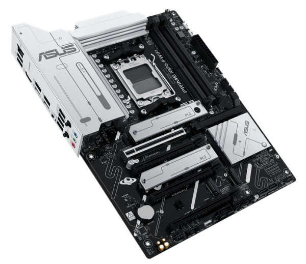 Фото ASUS PRIME X870-P WIFI, AM5, X870, 4*DDR5, 2*SATA, 4*M.2, 4*USB 3.2, 2*USB 2.0, 2*Type-C, 5*PCIx16, HDMI, ATX; 90MB1IS0-M0EAY0