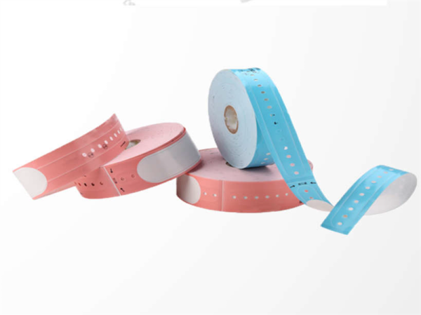 Фото Ninestar (G&G) wristband, 35 mm/260 mm, core 24 mm, 100 per roll, clips included - PINK