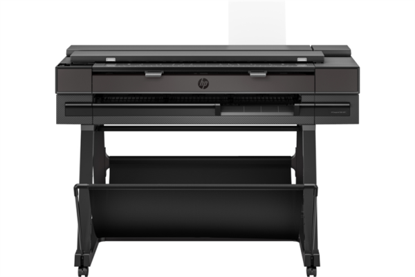 Фото HP DesignJet T850 MFP (p/s/c, 36",4color,2400x1200dpi,2Gb,25sppA1, 90 A1 p/hr, max roll d 100mm, GigEth/Wi-Fi,stand,media bin,rollfeed,sheetfeed,tray50 (A3/A4),autocutter,black, repl. F9A30D)
