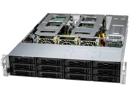 Supermicro SuperServer 2U 621C-TN12R/ 2x4410Y/ 4x64Gb/ 1x1,92Tb NVMe/ 2x10Gb SFP+/ SFT-DCMS-SINGLE/ 4th config