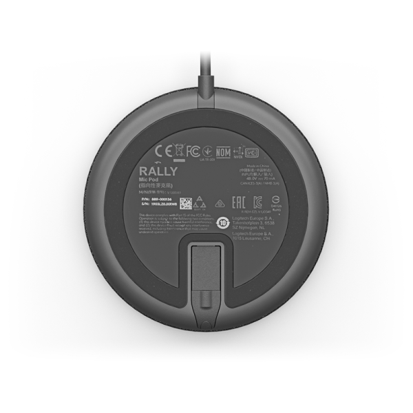 Смотреть Logitech Microphone for Rally Ultra-HD ConferenceCam Mic Pod Black (989-000430) Фото Logitech Microphone for Rally Ultra-HD ConferenceCam Mic Pod Black (989-000430)