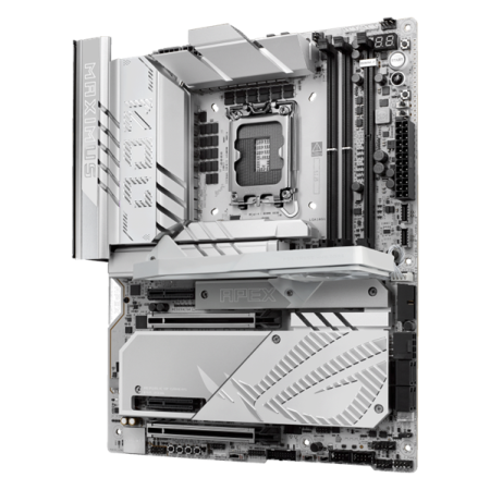 Фото ASUS ROG MAXIMUS Z890 APEX, LGA1851, Z890, 2*DDR5, 4*SATA, 6*M.2, 8*USB 3.2, Type-C, 2*PCIx16, 2*PCIx4, 2*Thunderbolt™ 4, ATX; 90MB1IP0-M0EAY0