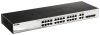 Фото D-Link Настраиваемый L2 коммутатор, 24х1000Base-T, 4хCombo 1000Base-T/SFP, упрощенный интерфейс CLI