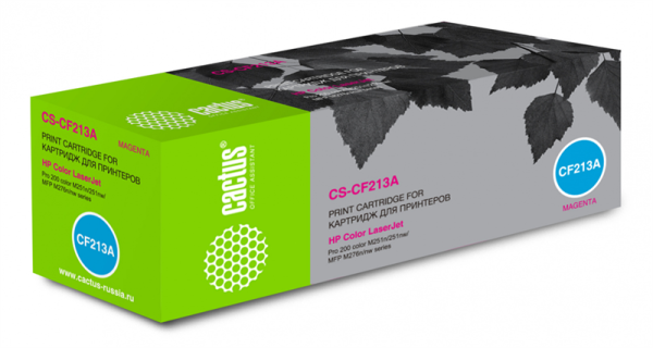 Фото Cactus CS-CF213A CF213A пурпурный (1800стр.) для HP LJ Pro 200 M251/M276