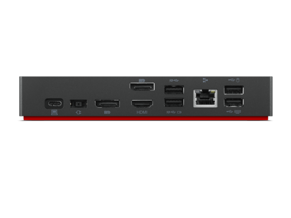 Фото ThinkPad Universal USB-C Dock (2x DP 1.4, 1x HDMI 2.0, 3x USB 3.1, 2x USB 2.0, 1x USB-C, 1x RJ-45, 1x Combo Audio Jack 3.5mm)