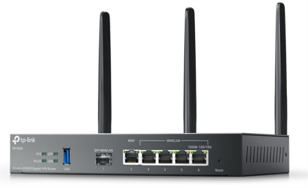 Фото TP-Link ER706W, Omada Gigabit AX3000 Wi-Fi 6 VPN Gateway